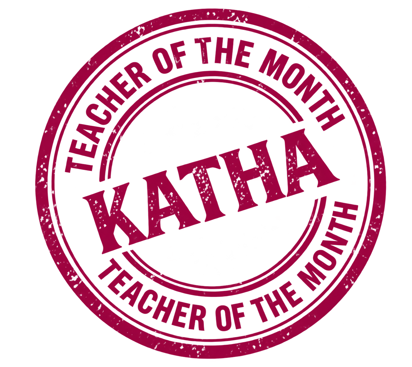 Teacher of the Month badge